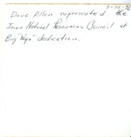 1976 Dave Allen at Big Wyacondah Celebration