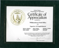 Certificate of Appreciation