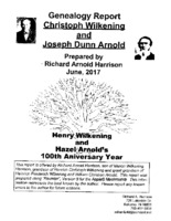 Genealogy Report of Christoph Wilkening and Joseph Dunn Arnold