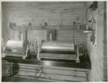 Two drums used in processing agricultural by- products, 1931