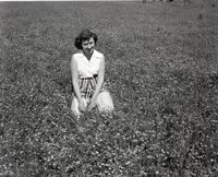 Woman in Striped Shorts