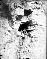 LG 313 Three men at Starr's cave