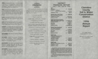 Cherokee County Soil Conservation District Annual Report - 1996