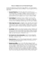 Resource Enhancement and Protection Program