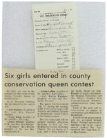 1972 - Six Girls Entered in County Conservation Queen Contest