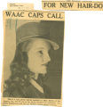 WAAC caps call for new hair-do