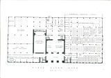 Original first floor plan of Main Library, the University of Iowa, 1950