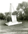 Homecoming monument built for the first time in 1967 by Delta Chi and Alpha Gamma Delta