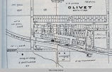 Olivet, IA, 1913 map; Scott Township; Mahaska County; Iowa