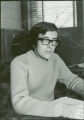 Seated researcher, 1975