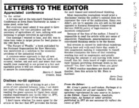 Letters to the Editors
