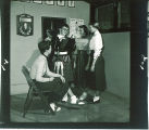 Freshmen members of the Scottish Highlanders, The University of Iowa, October 11, 1954