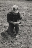 Martin Bown Inspecting a Field.