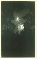 Moon over gothic tower of General Hospital, the University of Iowa, 1930s?
