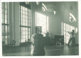 Interior exhibition hall in the Art Building, The University of Iowa, November 1936