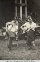 Cletus Heitzman playing guitar