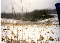 Terrace building in winter