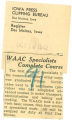 WAAC specialists complete course