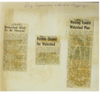 1960 -  First water conservation postage stamp honors groups involved in watershed activities and Big Wyacondah Watershed plan petition approved