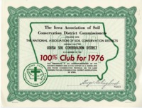 Iowa Soil Conservation District Certificate