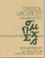 Statistical Laboratory Annual Report, July 1, 1987 to June 30, 1988