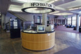 Information Desk before removal in library renovation, 1999