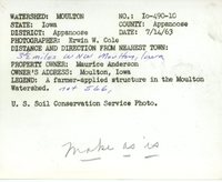 Moulton watershed, 1963
