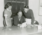 Red Barron and Homecoming Central Committee members, 1950