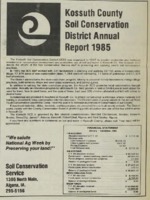 1985 Kossuth County Soil and Water Conservation District Annual Report