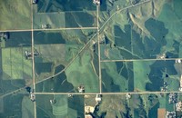 Aerial views of Cherokee County farmland.