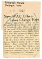 New WAC officer takes charge here