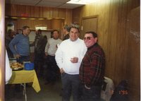 1996  John Horan, Jack Jacohs, Don Lounsbury, Frank Hedges, Bill Vierling, Arlyn Musselman and Leonard Lane  attend 50th anniversary open house.