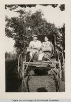 Frank and Miss Gibbs in buggy