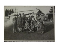 Another group of soldiers with crossed wood