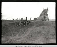 Ski jump under construction