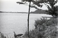 Railroad Bridge Over the Mississippi River in Burlington, Iowa