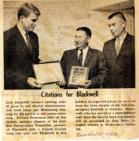 1962 - Citations for Blackwell