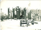 Ruins of Medical Building after the fire, the University of Iowa, March 1901