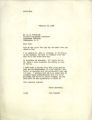 Letter from Leopold to Cutermuth, February 18, 1948