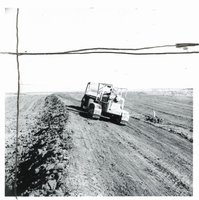 Terrace construction on Harold Sullivan farm