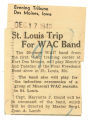 St. Louis trip for WAC band