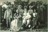 Sixth-grade students in costume for play, The University of Iowa, May 15, 1930