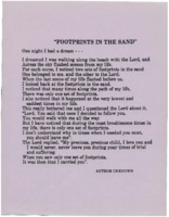 Footprints in the Sand Poem