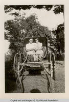 Geo and Hazel in buggy