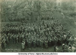 Induction ceremony on Pentacrest, The University of Iowa, September 30, 1926