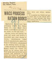 WACs process ration books