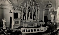 St. Paul Lutheran Church in Garnavillo, Iowa -1928-1950 interior