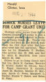 Schick nurses leave for Camp Grant unit