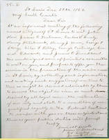 42. Gen. Samuel R. Curtis to Lincoln on Southern sympathizer Samuel B. McPheeters