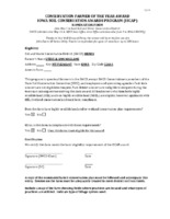 Iowa Soil Conservation Awards Program Nomination Form And Entry Letter, 2017
